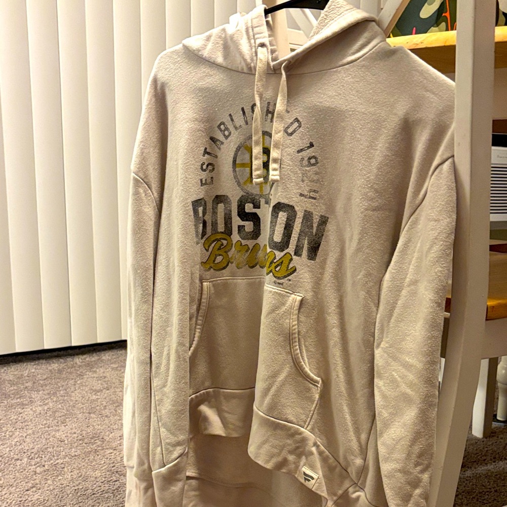 Fanatics Boston Bruins Cream Hoodie